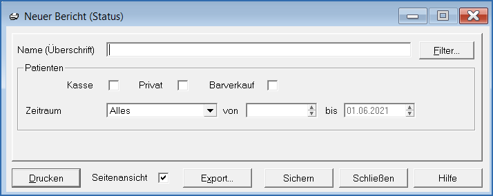 Bericht Patienten Status